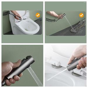 Set di accessori per il bagno Spruzzatore per bidet portatile Pistola per WC Rubinetto manuale per accessori per soffione doccia da bagno