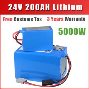 Taxas alfandegárias gratuitas Bateria de íon de lítio DIY de 24 volts de alta qualidade com carregador e BMS para bateria de lítio de 24v 100ah e-bike