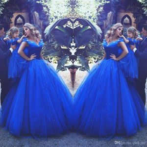 Dreamlike Cinderella Evening Dresses Ball Gown Mother And Daughter Prom Dress Tulle Off Shoulder Flowers Long Adult Child Pageant 273o