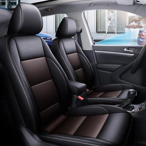 Anpassad PU -läderbilstol för Volkswagen VW Tiguan Cars Seats Protection Sedan Set Interiör Waterproof Auto Accessories312G