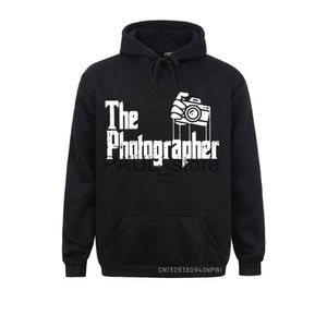 Herrtröjor tröjor Fotografen Sweatshirt för män Sportwear Classic Hipster Hoodie 90s Godfather Coats Long Sleeve Photography Clothing X0720