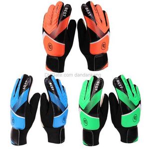 Professional children Goalkeeper Gloves durable Latex Football training grips Gloves Protective Finger Breathable Soccer Goalis Glove wholesale