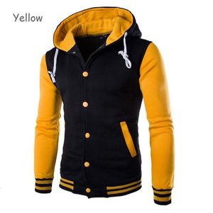 Jaquetas Masculinas Arrival Single Casual Uniforme de Beisebol Casaco Masculino Bomber Jacket Masculino Manga Costela Vestuário de Marca Velo Emenda 230721