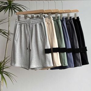 Mens Stones Island Designer Shorts Pockets Arbeta femdelar Pants Womens Summer Sweatpants lår Kort avslappnad lös High Street Islamd Motion Current 625ESS