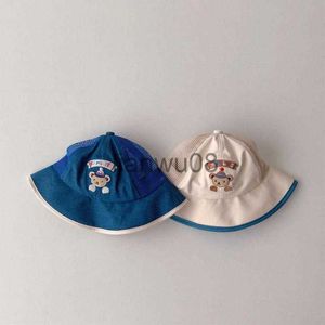 CAPS HATS Little Bear Children Hat Cartoon Children Boys Cap Baby Fisherman Hat Beach Sun Hat Nyfödda Baby Accessoarer Tobarn Summer Hat X0810