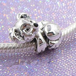 2019 Ny DIY Loose Bead 925 Sterling Silver Koala Charm passar europeiska Pandora smycken Armband Halsband Pendant2895