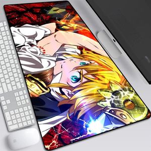 Mouse Pads Bilek Yedi Ölümcül Günah 3mm Anime Büyük Pad HD Baskı Bilgisayar Oyun Kilit Kenefer Kenar Mousepad Klavye Fareleri1911