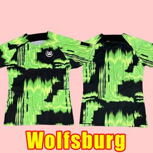23 24 Wolfsburg Mens Soccer Jerseys Baku Kruse Steffen Baku L.Nmecha Arnold Football Shird短袖ユニフォームトレーニングトラックスーツ