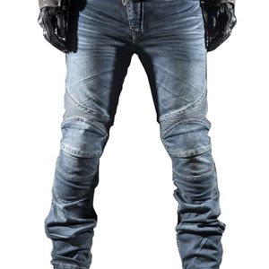 Nuovi pantaloni casual da cowboy da uomo da motociclista da motociclista da corsa Mtb Bike Jeans con cuscinetti315J