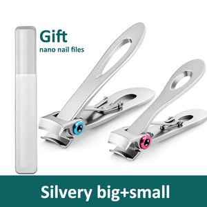 Nail Clippers High-Quality Nail Clippers Stainless Steel Two Sizes Are Available Manicure Fingernail Cutter Thick Hard Toenail Scissors tools 230720