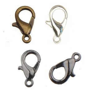 DIY Jewelry Findings Hooks For Bracelets Bangles Clasps Handbags Keys Chains Toggles Shiny Silver Water Drop Small Metal 12mm Fash289E