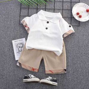 Комплекты одежды наборы одежды Diimuu Beaby Boys Stells Shots Shorts Shorts Kids Girl наряды для детей летняя одежда малыш