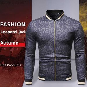 Herrenjacken Mode Leopard Mantel Männer Jacken Frühling Herbst Vintage Jacke 3D Digitaldruck Hip Hop Jacke Männer Steampunk L230721