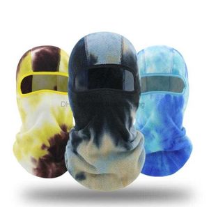 Balaclava Máscaras de esqui esportes ao ar livre à prova de vento quente CS Head Caps tie dye lã Bicicleta Ciclismo Motocicleta Máscara Facial Chapéus Gorro multifuncional aquecedor de pescoço