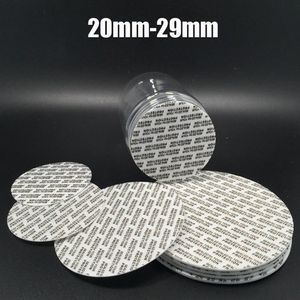 200pcs 20mm-29mm Selos de garrafa de plástico de vidro autoadesivo Selos de espuma de plástico 22mm 23mm 24mm 25mm 26mm 27mm 28mm Sensível à pressão 215z