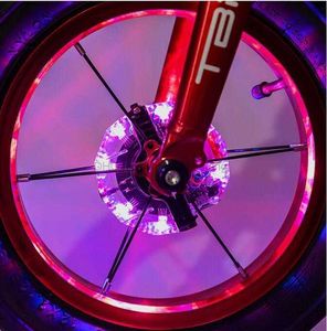 Chłodzenie USB do ładowania rowerowego rowerowego lampki piasty wielokolorowe Wodoodporne skuter rowerowy Dekoracja rowerów górskich Ultra Light Center Hubs