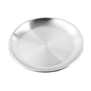 Plates Tableware Metal Eco-Friendlys 8 Feeding 304 Steel For Children Stainless Plate Inch Dishwasher Kitchen Scale Veg Peelers