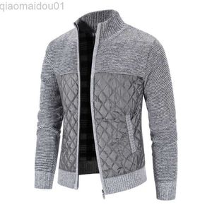 Herrenjacken 2022 neue Herbst-Winter-Jacke für Herren, warme Kaschmir-beiläufige Wolle, Reißverschluss, Slim-Fit-Fleecejacke, Herrenmantel, Kleid, Strickwaren, Herrenmäntel L230721