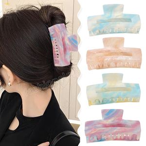 INS Starry Sky Hair Claw Acetate Hair Claw Clips Gradient Color Ponytail Clamp Exquisite Hair Accessories For Women Girls DIY