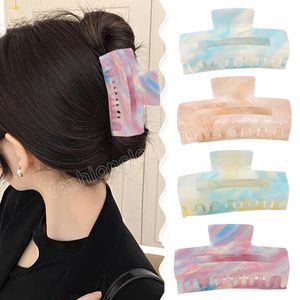 Ins Starry Sky Hair Pazur Pazur Hair Claw Clips Gradient Kolor Kucyk Zacisk Znakomite Akcesoria do włosów dla kobiet Dziewczyny DIY