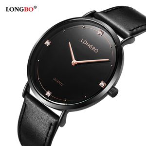 LONGBO Fashion Lovers Simple Watches Luxury Leather Men Women Watches Casual Couple Watches Waterproof Hombre Mujer Gifts 50562091