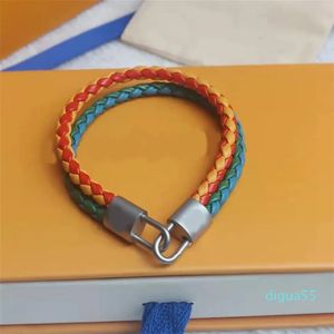 pulseira de couro de corda trançada masculina de design, joias de personalidade da moda