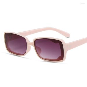 Sunglasses Steampunk Narrow Frame Hip-Hop Square Fashion Ocean Orange Ins Wave Lens Punk Sun Glasses Tide Vintage Eyewear UV400