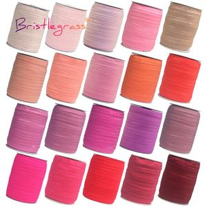 Fabric and Sewing BRISTLEGRASS 50 100 Yard by Roll 5/8" 15mm Solid Shiny Foldover Elastic Band FOE Webbing Hair Tie Headband Dress DIY Sewing Trim 230721