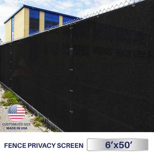 6'x50 'Green Black Beige Brown Privacy Fence Garden Garden Shade Mesh Fabric316W