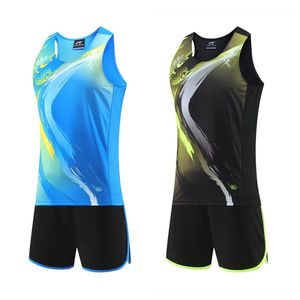 Men's Tracksuits Track and Field Sets for Men Women Boys Girls Thin Running Vest Shorts Quick Dry Marathon Tracksuit Sportwear Training Suits 230720