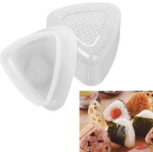 2pcs/set diy sushi mold onigiri rice ball food press三角寿司メーカー金型寿司キット日本のキッチンベントアクセサリー