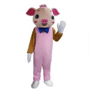 Mascot Doll Costume Śliczna postać dla dorosłych netto czerwono -świniowa maskotka Mascot Fancy Sukienka Halloweenowa impreza kostium