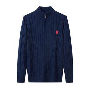 Col rond et col en V pour hommes de haute qualité designer de luxe Ralphs Polos manteau classique mode RL poney tissu en tricot brodé bouton Laurens A66ess