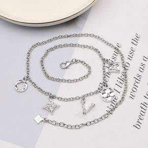 20 estilos designer colar colares designers moda pingente carta de aço inoxidável para mulheres casamento jóias de alta qualidade sem caixa