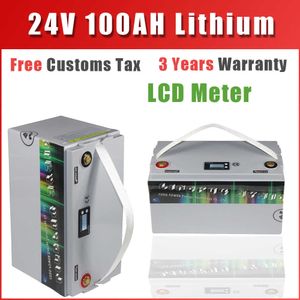 24V 100AH ​​Lityum İyon Pili 29.4V IP68 Su geçirmez şarj edilebilir pil