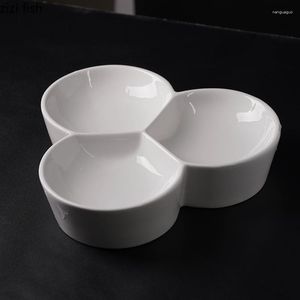 Пластины керамическая тарелка суши 3 отсека для закуски для закуски Десерт Блюд