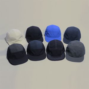 Boll Caps 5 Paneler Classic Baseball Cap Short Brim Taslon Splash Proof Tyg Quick Dry Hat Flat Big Size Camp 230721