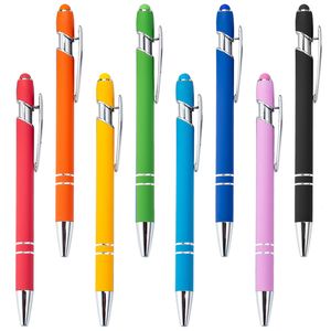 Bollpoint pennmode 20st Stylus Computer Touch Phone Screen Pen Colors Crystal Business Office Ballpoint Pen for Stationery Office School 230721