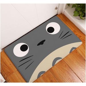 Kawaii Totoro tapete de boas-vindas porta entrada carpete cozinha banheiro tapete engraçado capacho M jllgmi304j