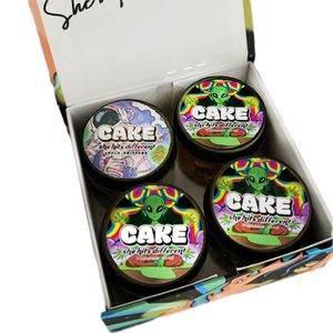 16oz Cake She Hits Different Live Resin Glass Jar Packaging with Magnet Lid (4 Flavors)