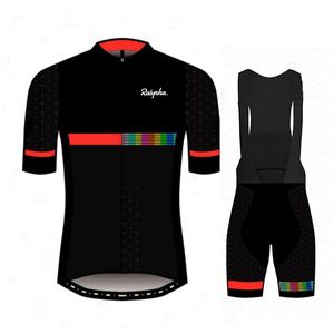 Radtrikot-Sets Raphaful Team Herren-Renn-Radsportanzüge Tops Triathlon Pro Bike Wear Schnelltrocknendes Trikot Ropa Ciclismo Fahrradbekleidungssets 230720