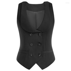 Men's Vests Women's Vest Shawl Lapel Work Wear Warm Lady Wedding Business Slim Fit Sleeveless Party Waistcoat Double Breasted