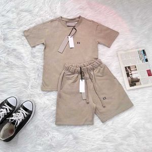 Clothing Sets kids clothes ess baby sets outdoor tee t-shirt Boys Girls short pants set childrens summer Short sleeve suit size 130-160 W1Vu# Z230721