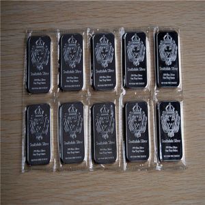 DHL 100Pcs Lot Non- Magnetic lion Silver BarScottsdale Silver Plated sealed without hard capsules 1oz bullion bar2917