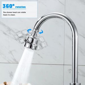 Kitchen Faucets Universal 3 Mode Faucet Adapter Aerator Shower Head Pressure Home Water Saving Splash Filter Nozzle Conne