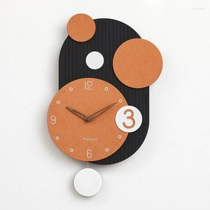 Väggklockor kvarts svart design modern vardagsrum tyst nordisk stil kontor unikt reloj horloge mural dekoration