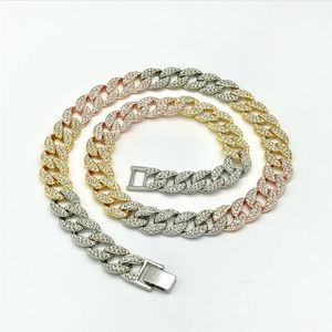 Cuban Link Chain designer collana di diamanti gioielli strada europea e americana Hip Hop 16 18 20 22 24 30 pollici festa da donna christm2934