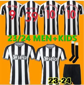S-2xl Newcastle 2023 2024 WILSON Maglie da calcio Saint-Maximin Bruno G. 22 23 PRE ALL'allenamento Match Maximin Trippier Murphy Shelvey Shirt Football Kids Special Adult