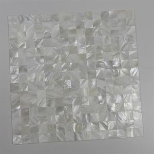 20x20mm Beyaz Renk İnci Kabuğu Mozaik Mozaik Kesintisiz Kiremet Geri Destek Banyo Duvar Karo #MS1232890