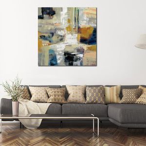 Abstract Landscape Canvas Art Full Moon I Oil Painting Handmade Impressionistic Artwork